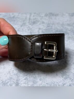 Louis Vuitton brown leather bracelet